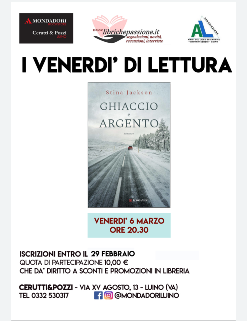 Nuovo appuntamento con gli incontri di lettura presso la libreria Mondadori Bookstore di Luino.
